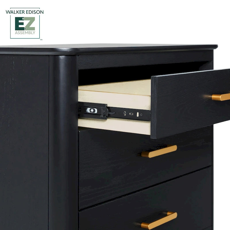 Table de chevet à 3 tiroirs avec assemblage de tiroirs ultra-facile