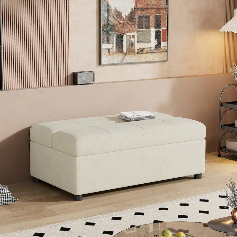 Lit ottoman pliant polyvalent pour un hébergement confortable