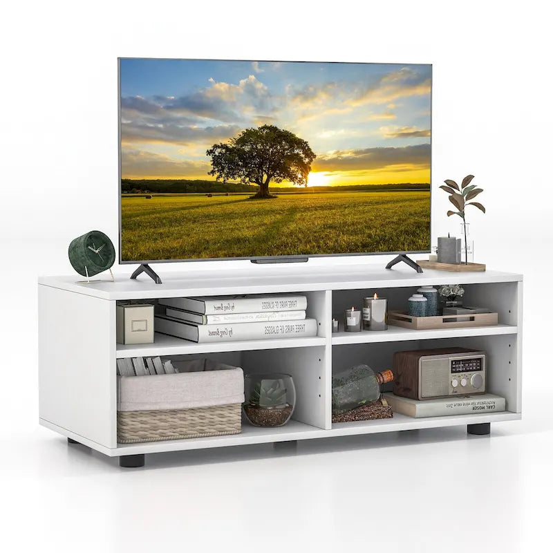 Meuble TV avec 4 casiers et centre de divertissement