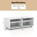 Meuble TV avec 4 casiers et centre de divertissement