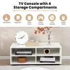 Meuble TV avec 4 casiers et centre de divertissement