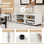 Meuble TV avec 4 casiers et centre de divertissement