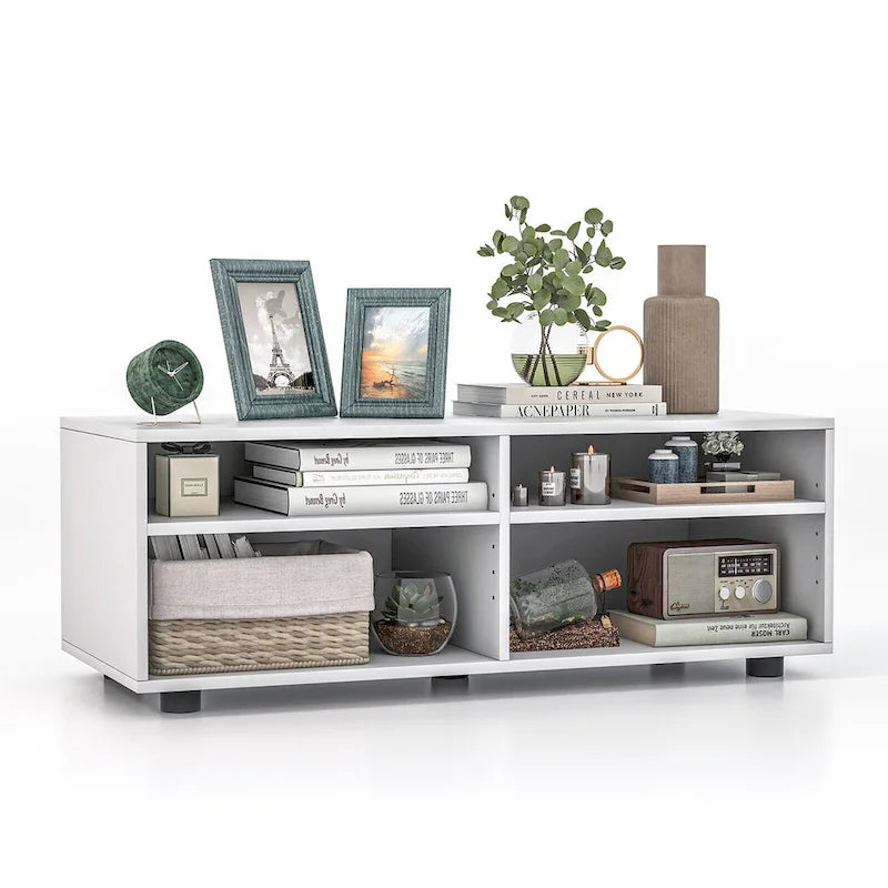 Meuble TV avec 4 casiers et centre de divertissement