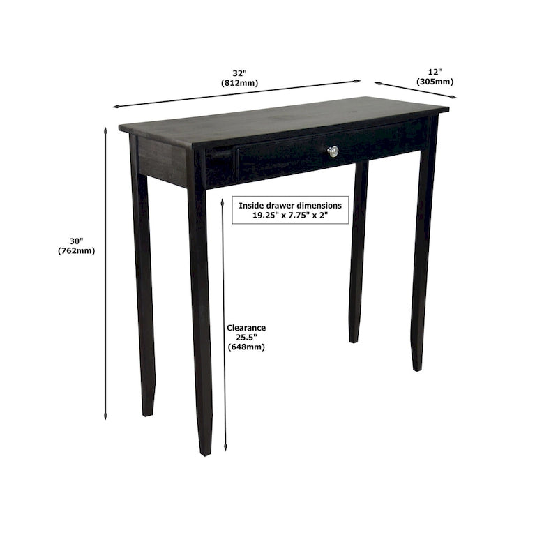 Console 1 tiroir en acacia massif