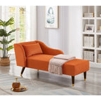 Chaise longue moderne en velours 29,50 x 55,90 x 28,70