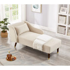 Chaise longue moderne en velours 29,50 x 55,90 x 28,70