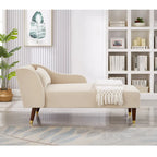 Chaise longue moderne en velours 29,50 x 55,90 x 28,70