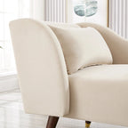Chaise longue moderne en velours 29,50 x 55,90 x 28,70