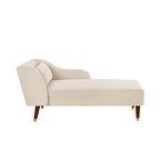 Chaise longue moderne en velours 29,50 x 55,90 x 28,70