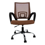 Fauteuil de bureau ergonomique en maille respirante avec design réglable, support lombaire et mobilité améliorée grâce à des roulettes pivotantes à 360°
