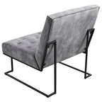 Fauteuil d'appoint capitonné en velours