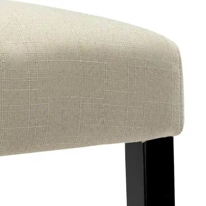 Lot de 2 tabourets de bar à hauteur de comptoir, rembourrés en tissu, avec dossier et clous décoratifs, de 61 cm