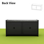 Banc de rangement pour chaussures d'entrée avec coussin