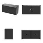 Banc de rangement pour chaussures d'entrée avec coussin