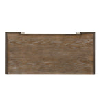   Weathered Brown & Antique White 5 Drawer Chest