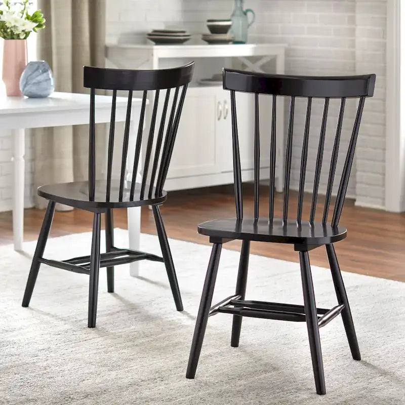  Venice Solid Wood Spindle Dining Chairs ( of 2)