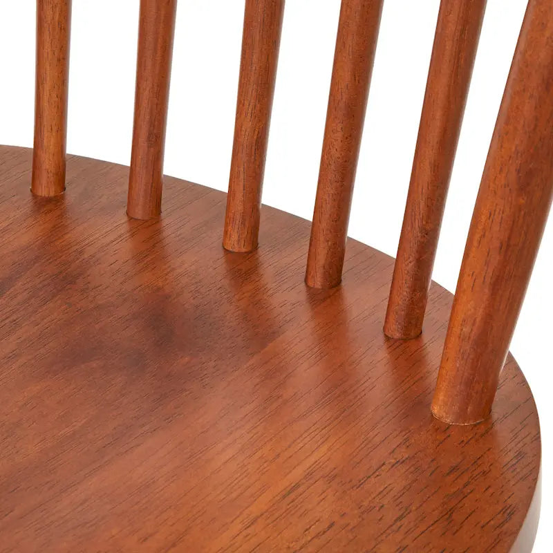 Chaises de salle à manger à barreaux en bois massif (lot de 2)