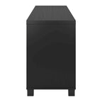 Meuble TV de 71 pouces de large avec portes de rangement, pour téléviseurs jusqu'à 85 pouces