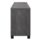 Meuble TV de 71 pouces de large avec portes de rangement, pour téléviseurs jusqu'à 85 pouces