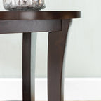 Table d'appoint ronde avec étagère