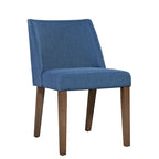 Chaises de salle à manger Noyer et Lin Rembourré Lot de 2 Couleurs Variées