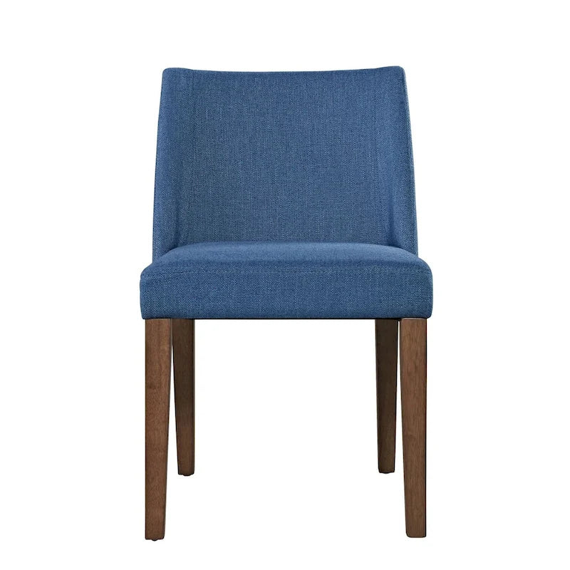 Chaises de salle à manger Noyer et Lin Rembourré Lot de 2 Couleurs Variées