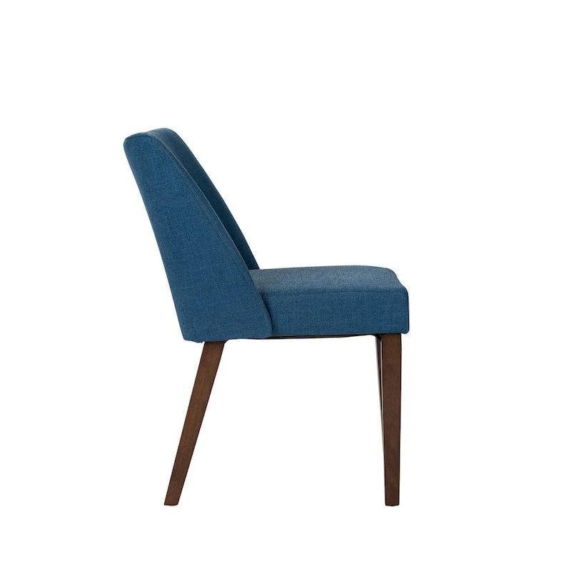 Chaises de salle à manger Noyer et Lin Rembourré Lot de 2 Couleurs Variées
