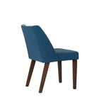 Chaises de salle à manger Noyer et Lin Rembourré Lot de 2 Couleurs Variées