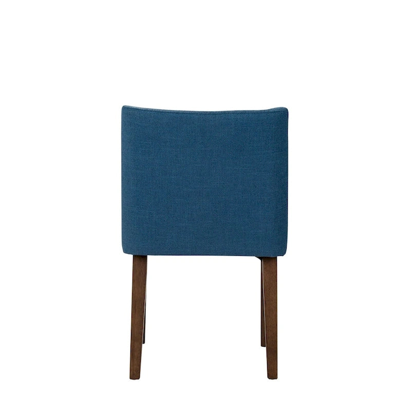 Chaises de salle à manger Noyer et Lin Rembourré Lot de 2 Couleurs Variées