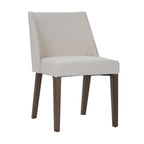 Chaises de salle à manger Noyer et Lin Rembourré Lot de 2 Couleurs Variées