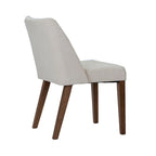 Chaises de salle à manger Noyer et Lin Rembourré Lot de 2 Couleurs Variées