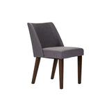 Chaises de salle à manger Noyer et Lin Rembourré Lot de 2 Couleurs Variées