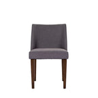 Chaises de salle à manger Noyer et Lin Rembourré Lot de 2 Couleurs Variées