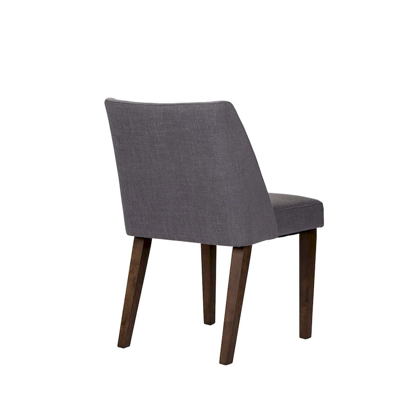 Chaises de salle à manger Noyer et Lin Rembourré Lot de 2 Couleurs Variées
