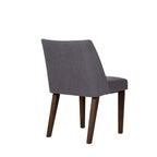 Chaises de salle à manger Noyer et Lin Rembourré Lot de 2 Couleurs Variées