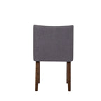 Chaises de salle à manger Noyer et Lin Rembourré Lot de 2 Couleurs Variées