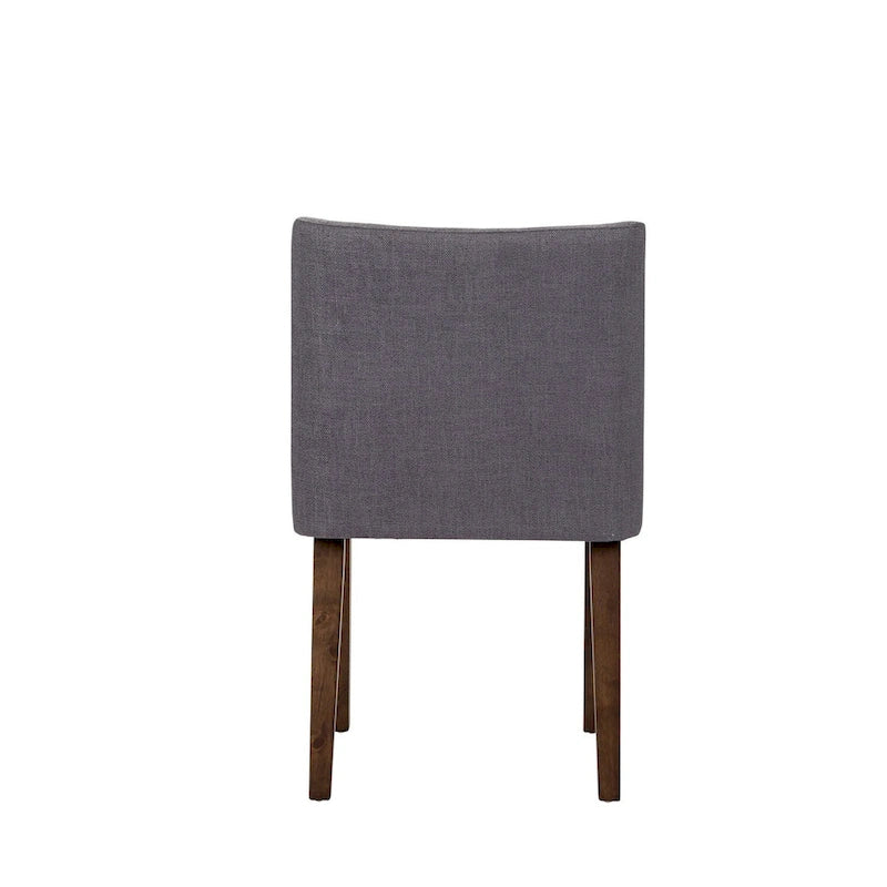 Chaises de salle à manger Noyer et Lin Rembourré Lot de 2 Couleurs Variées