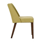 Chaises de salle à manger Noyer et Lin Rembourré Lot de 2 Couleurs Variées