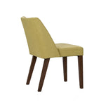 Chaises de salle à manger Noyer et Lin Rembourré Lot de 2 Couleurs Variées