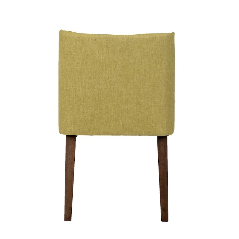Chaises de salle à manger Noyer et Lin Rembourré Lot de 2 Couleurs Variées