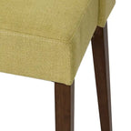 Chaises de salle à manger Noyer et Lin Rembourré Lot de 2 Couleurs Variées