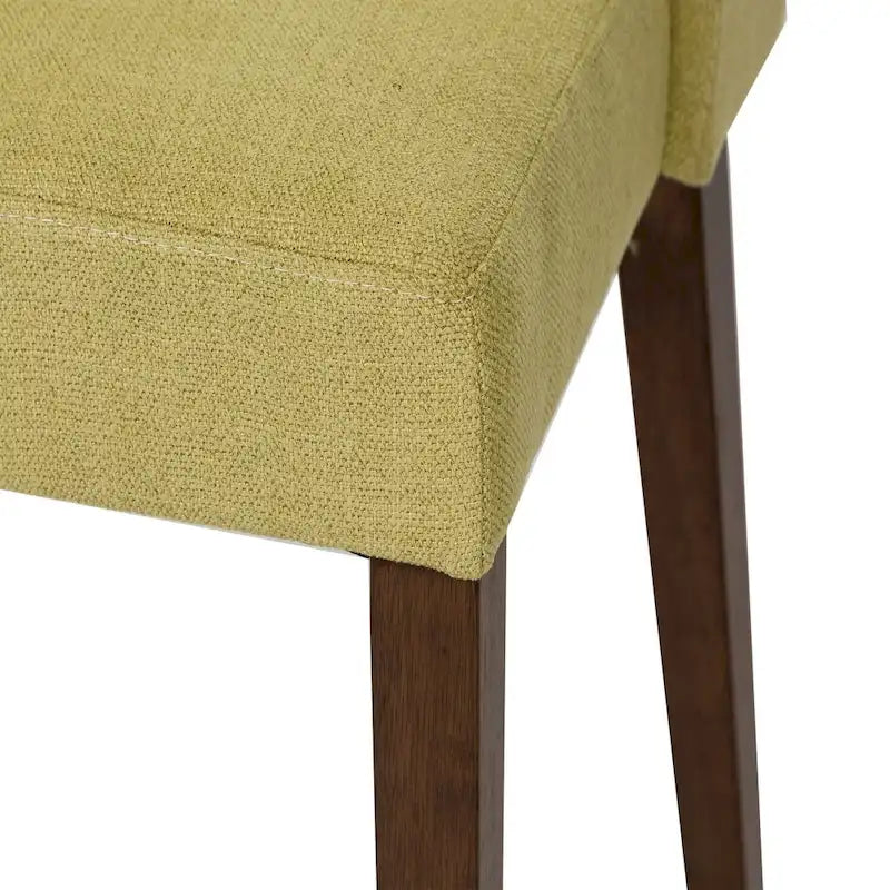 Chaises de salle à manger Noyer et Lin Rembourré Lot de 2 Couleurs Variées