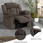 Fauteuil inclinable rembourré à bascule et pivotant