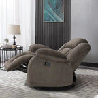 Fauteuil inclinable rembourré à bascule et pivotant