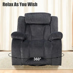 Fauteuil inclinable rembourré à bascule et pivotant