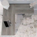 Bureau en L de 60 W avec tiroirs et espaces de rangement