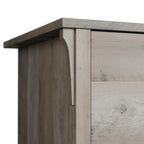 Bureau en L de 60 W avec tiroirs et espaces de rangement