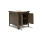 Table d'appoint marron 24L x 26P x 25H