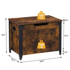 Tabouret coffre en cornière métallique
