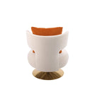Fauteuil rond pivotant en tissu